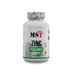 Вітаміни та мінерали MST Nutrition Zinc Picolinate, 200 таблеток