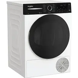 Whirlpool Сушильна машина тепловий насос, 9кг, A+++, 60см, дисплей, люк чорний, білий - мініатюра 3