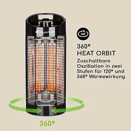 Інфрачервоний обігрівач Blumfeldt Heat Guru 360 (10032458) - мініатюра 5