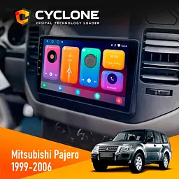 Штатна магнітола Mitsubishi Pajero 1999-2006 Wood Cyclone C9-001 2x32 CPL Cyclone (НФ-00006797)