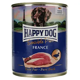 Вологий корм для собак Happy Dog Sens Pure Ente, з качкою, 800 г - мініатюра 2