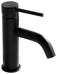 Змішувач для умивальника Rea Lungo black low чорний низький REA-B4102, Чорний