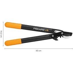 Малий площинний сучкоріз Fiskars PowerGear L70-S з загнутими лезами (1002104) - мініатюра 2