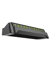 Паркувальна автовізитка на панель автомобіля Hoco DPH02 Black - мініатюра 3