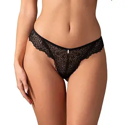 Трусики Obsessive Iliosa 2XL/3XL (чорний)