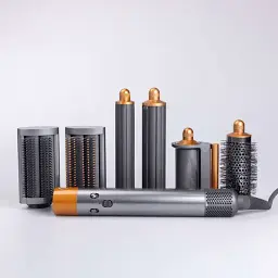 Фен-стайлер для волосся Smart X Airwrap Complete Long насадок 6в1 мультистайлер 3 режими 1300Вт сірий - мініатюра 2