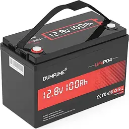 Акумулятор Dumfume LiFePO4 12V (12.8V/100Ah/1280Wh) (Dumfume-12,8V/100Ah) [164634] - мініатюра 2