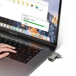 Флешка Usams Type-C OTG USB 3.0 Rotatable High Speed Flash Drive 128 GB (US-ZB201) - мініатюра 4