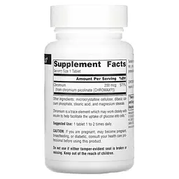 Вітаміни та мінерали Source Naturals Chromium Picolinate 240 таблеток - мініатюра 2