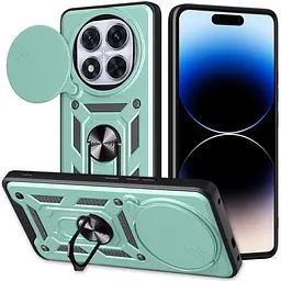 Чохол Ummi Camshield Serge Ring для Xiaomi Redmi Note 15 Pro+ 5G / Poco M8 Pro 5G Зелений / Green