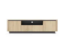 Тумба під ТВ Perfect Home Торро / Torro 3D/200 3-дверна Дуб кремона/чорний (PFH-091417)