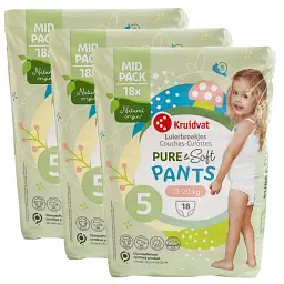 Підгузки-трусики Kruidvat Pure & Soft 5 (13-20 кг), 54 шт