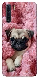 TPU чохол Demsky Мопс у ніжностях для Oppo A91