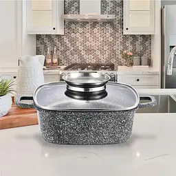 Каструля квадратна Gusto Ceramic Snow 4.4 л (146313) - мініатюра 2