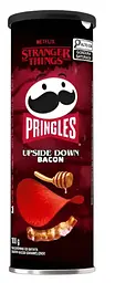 Чіпси Pringles Stranger Things Upside Down Bacon зі смаком бекону 100 г