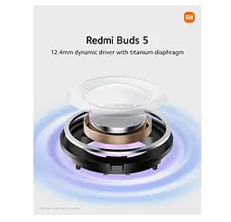 Навушники Xiaomi Redmi Buds 5 Black TWS з шумозаглушенням - мініатюра 5