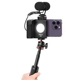 Тримач для телефона Ulanzi Vijim Smartphone Camera Grip With Fill Light UV-3282A CG-02 Black - мініатюра 5