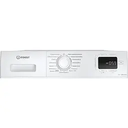 Indesit Пральна машина Indesit фронтальна, 7кг, 1200, A+++, 49.6см, дисплей, пара, інвертор, люк чорний, білий - мініатюра 5