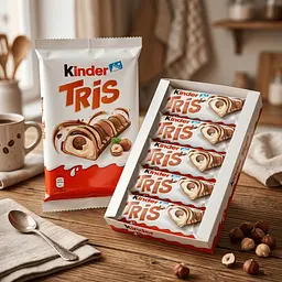 Вафельні батончики Kinder Tris 5 шт, 100 г - мініатюра 6