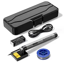 Бездротовий електричний акумуляторний USB паяльник 1 жало Type-C паяльний набір 8W в кейсі UKC U5V8W