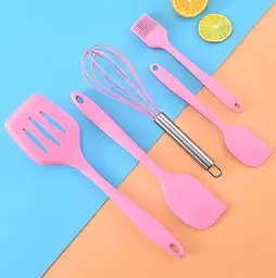 Набір кухонного приладдя kitchenWare 5 предметів, pink - мініатюра 3