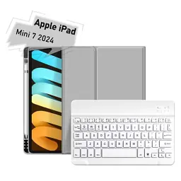 Чохол до планшета BeCover with keyboard Apple iPad Mini 7 2024 Gray (712994)