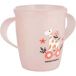 Дитяча кружка Canpol babies Toys з ручками рожева 250 мл (2/101_pin) - мініатюра 2