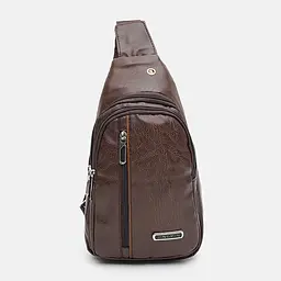 Чоловічий рюкзак через плече Monsen C1925br-brown - мініатюра 2