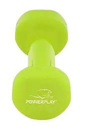 Гантелі вінілові PowerPlay 4125 Achilles 2 шт. x 3 кг салатові (15269) - мініатюра 2