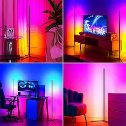Підлогова кутова LED лампа RGB Magic 1 Bluetooth USB with app Black - мініатюра 3