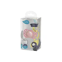 Пустушка Nuvita 7065 Air55 Cool симетрична 0m+ серце світиться у темряві кольору кашемірова роза NV7065GCR - мініатюра 3