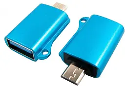 Перехідник Dengos ADP-020 OTG USB - Micro-USB Blue
