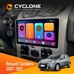 Штатна магнітола Renault Sandero 2007-2011 Cyclone C9-001 2x32 CPL Cyclone (НФ-00002769)