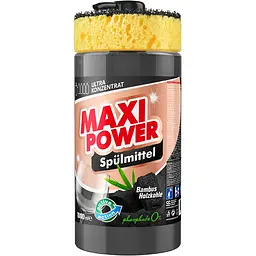 Засіб для миття посуду Maxi Power Чорне вугілля, 1 л