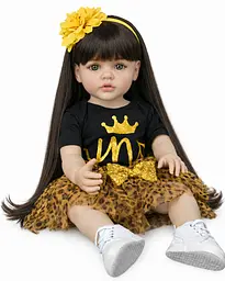 Реалістична Кукла Реборн 55 см повністю вінілова Doll Reborn Baby К0100211