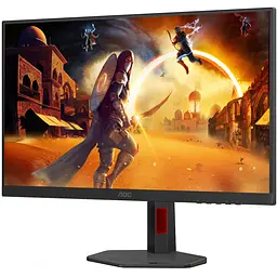 Монітор TFT 27" AOC Q27G4SRU, QHD, Fast IPS, 300Hz,1ms, 2xHDMI, DP, USB-хаб, HAS, чорно-червоний - мініатюра 3