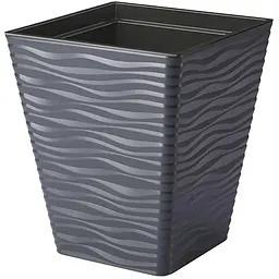 Горщик для квітів Form-Plastic Sahara квадро-35 30.4 л антрацит (3930-014)