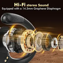 Bluetooth-навушники 5.4 з ENC, 4 мікрофонами, захистом IP7 та автономністю до 75 годин - мініатюра 4