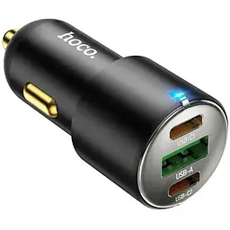 Автомобільний зарядний пристрій Hoco NZ6 USB/2Type-C 45W 3.0A - мініатюра 3