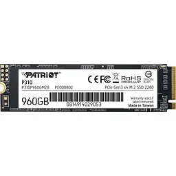 SSD накопичувач Patriot P310 960 GB [P310P960GM28] [151755]