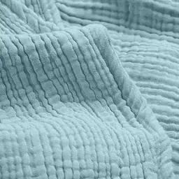 Комплект постільної білизни Cosas Aquamarine CS1 Підлітковий муслін аквамарин (Muslin_37LightBlue_El90-37LightBlue_155) - мініатюра 11