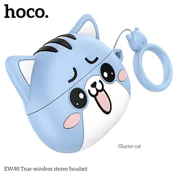 Навушники Hoco EW48 TWS | BT5.3, 30/300mAh, 4h | glacier cat - мініатюра 2