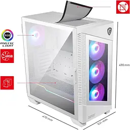 Корпус MSI MPG Velox 100R White [146637] - мініатюра 9