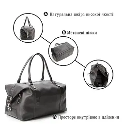Сумка дорожня SHVIGEL 00881 чорна - мініатюра 8