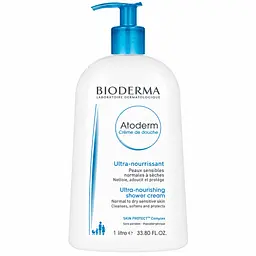 Крем-гель для душу BIODERMA Atoderm Ultra-Nourishing живильний зволожувальний засіб для сухої та чутливої шкіри 1 л