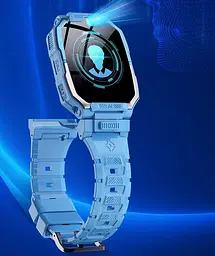 Розумний дитячий годинник Lemfo M20 з поворотно-знімним корпусом, 4G SIM карткою, GPS, прослушкою, 16GB пам’яті та TikTok, YouTube, Instagram До 5 днів роботи Синій - мініатюра 8