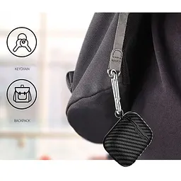 Силіконовий чохол Primo Carbon Fiber для AirPods 2 Black - мініатюра 7