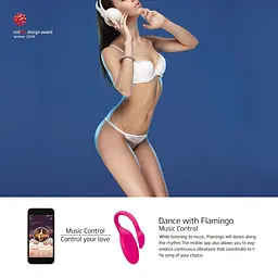 Смарт-віброяйце Magic Motion Flamingo, працює зі смартфоном(SO2686) - мініатюра 6