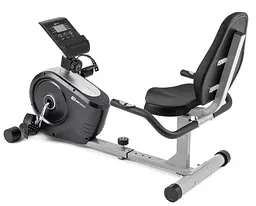 Горизонтальний велотренажер Hop-Sport HS-2050L Beat сріблястий  - мініатюра 4