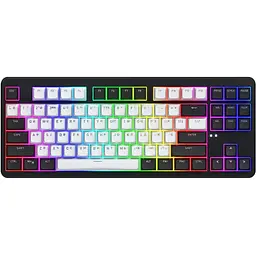 Клавіатура Hator Rockfall 3 Mecha TKL QMK/VIA Orange Wireless Black (HTK850UA)